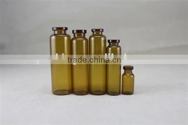 Clear amber pharmacy galss bottle vials for liquid