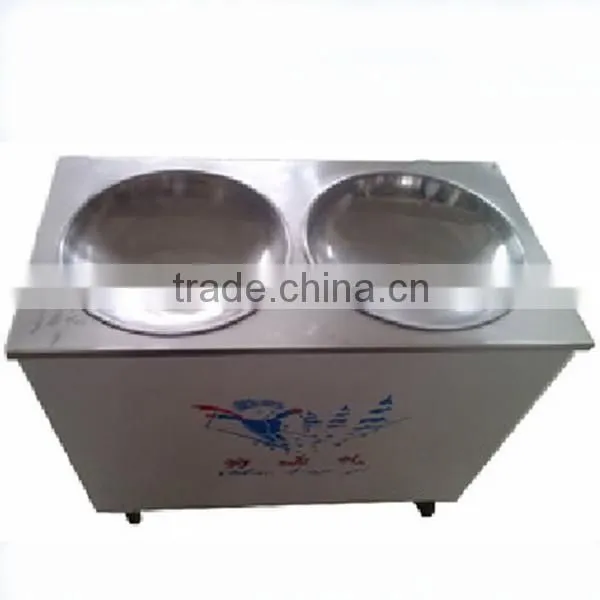 flat pan fried ice cream machine
