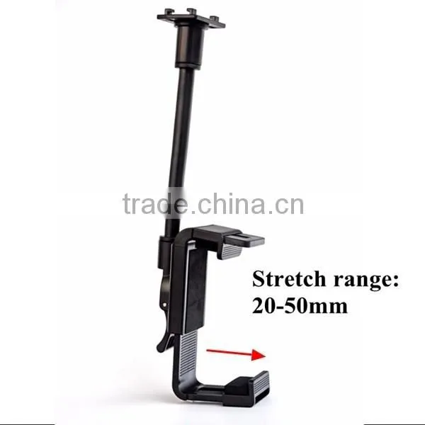 Best selling anti-slip flexible gooseneck car mirror holder for universal mobile phone
