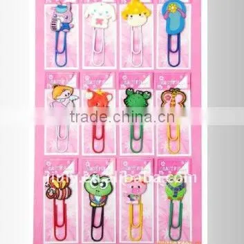 2014 SHAPED FASHIONAL BUTTERFLY SOFT PVC PAPER CLIP/BOOKMARK