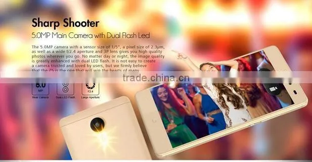 Leagoo Z5 3G Smartphone 5.0 inch Android 6.0 MTK6580 Quad Core 1.3GHz 1GB RAM 8GB ROM Dual Cameras GPS Bluetooth 4.1