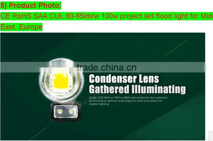 New China supplier high power aluminum alloy body led flood light 200 watt