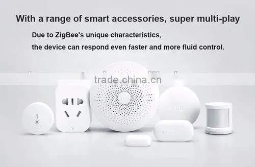 100% New Original Xiaomi Intelligent Web Wifi Radio and Ringbell Smart Gateway Smart Home Automatic for Mi Home Suite