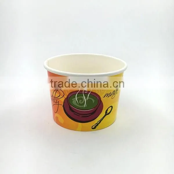 12oz soup paper cup with paper lid