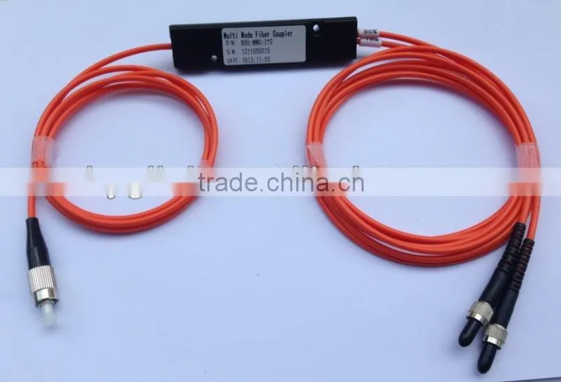 factory supply multimode 1x2 fc-sma-sma/pc plc splitter,1*2 duplex sma/pc-fc