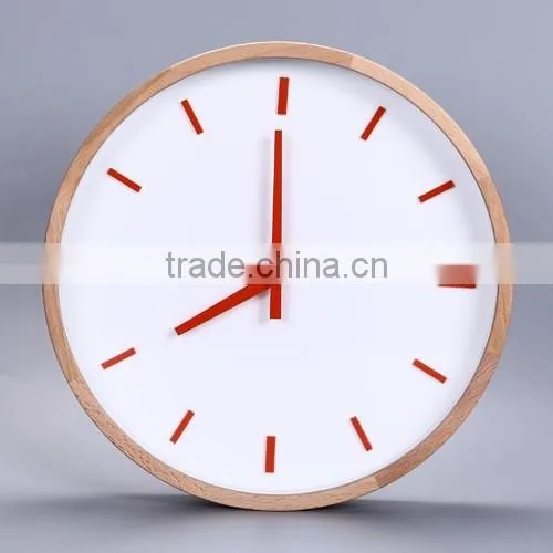 Home Fancy Decorative Cutomized Logo Wooden Wall Clock