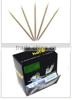 Individual packaging wooden toothpick with mint