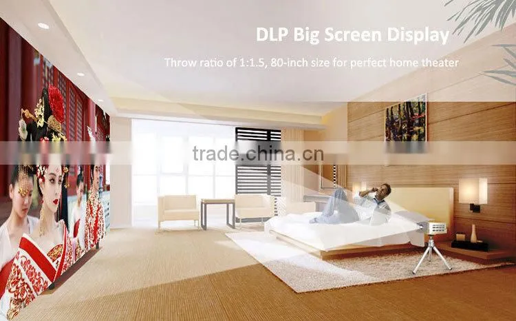 4 Core Cpu Build in Speakers Dlp Link 3d Home Theater 4K full hd 3d led projector