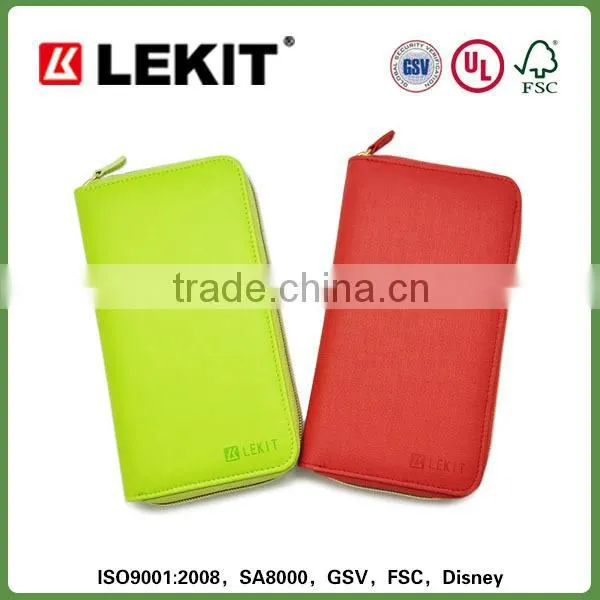 green and red color girl fashion coin purs with zipper