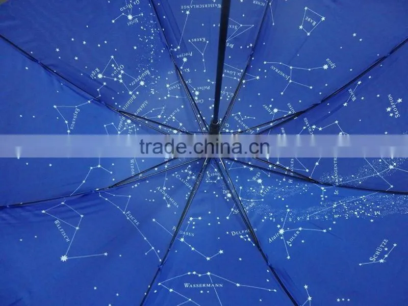 Customized design print solar double canopy umbrella