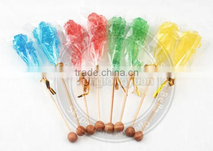crystal rock candy with paper sticker