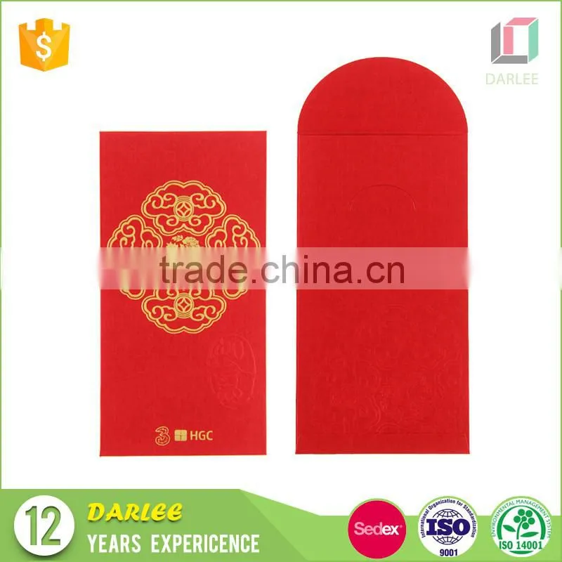 2016 luxurious designer chinese ang pow red packet envelope
