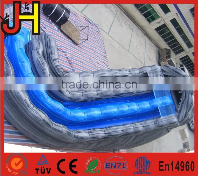 Hot Summer Giant Inflatable Wave Slide For Event Party