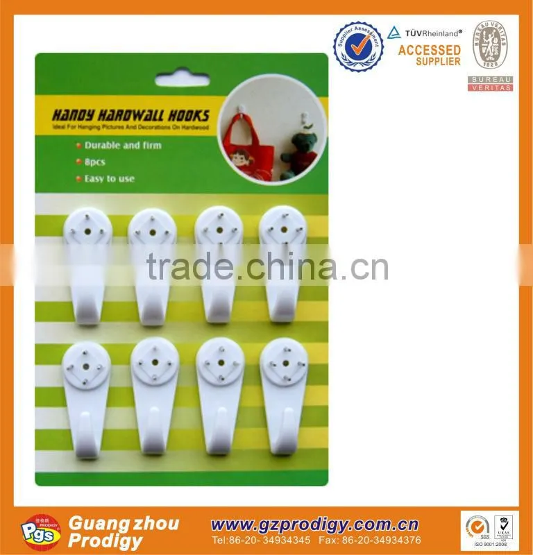 2016.JUNE plastic + nail picture frame hooks concrete wall hooks
