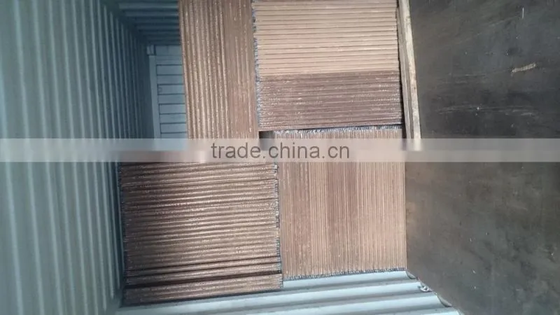 Two side same color wood grain uv board ,one side in high hlossy
