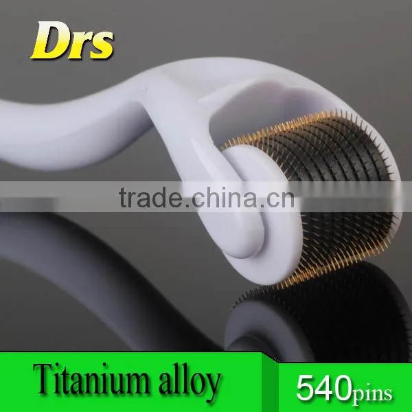 Warm welcomed 1.0mm 540 titanium needles skin dermaroller for beauty
