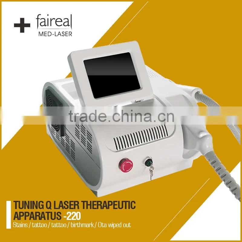 2016 Hot sale Q switched nd Yag Laser For Brown (age) spots , birthmark Removal laser pulsed nd yag