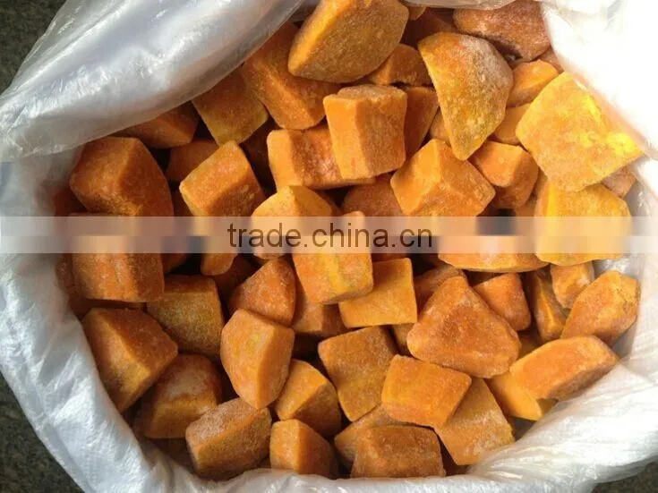 Frozen pumpkin Peeled Organic IQF frozen pumpkin price from China