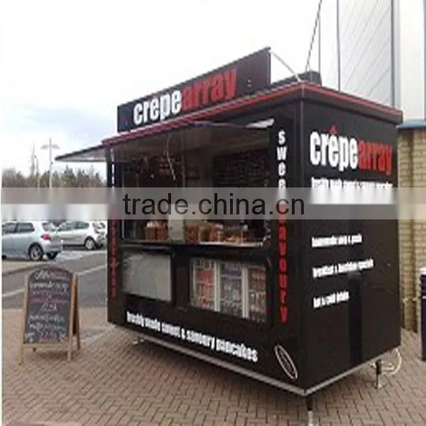 Convenient New Style Food Kiosk Mobile Food Carts for Sale CE