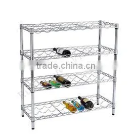 CW-22 chrome metal cake luggage rack