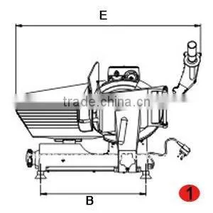 Stainless Steel Meat Slicer TT-M77 CE Certified