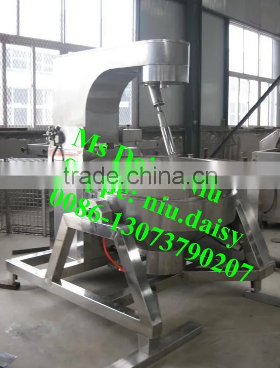 Commerical tilting jacketed kettle/agitator kettle/steam cooking kettle with agitator