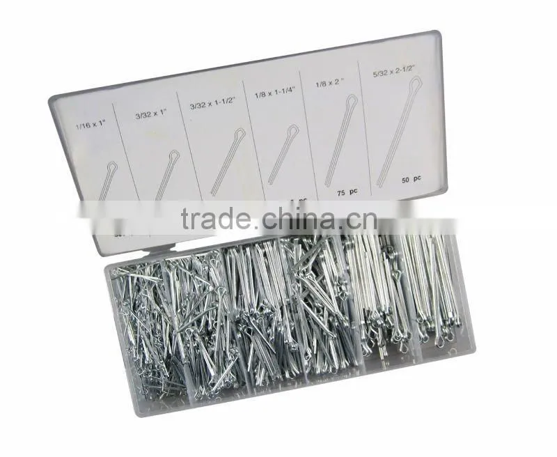 Hardware 1000pc Cotter Pin Assortment/Kit/Set
