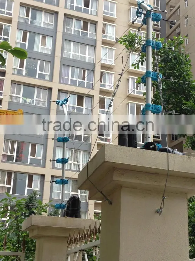 Electric fence insulators for security fencing post an wires, waterproof and uv resistance