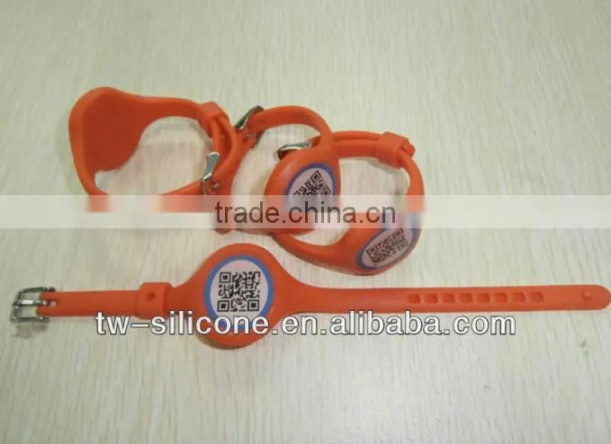 custom silicone qr band laser silicone id bracelet qr