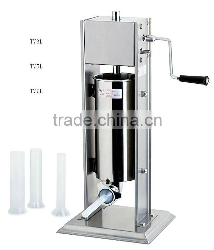 Industrial Maunal verticial sausage stuffer for 3/5/7/10/15L CE,Rohs approved