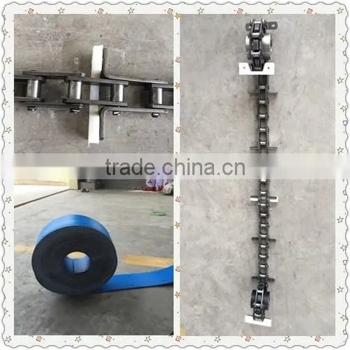 Steel grain tube chain drag conveyor
