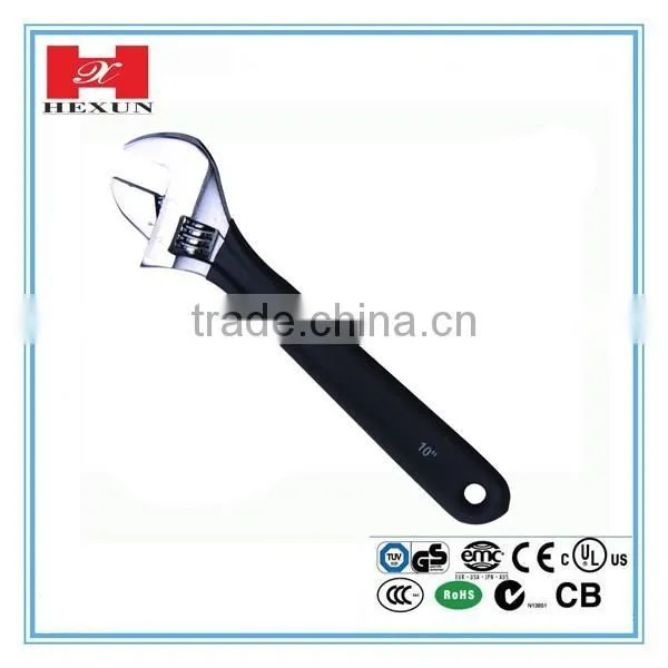 2016 New arrival small adjustable wrench with 5 sizes 6", 8", 10", 12", 15"