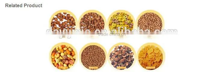 Automatic Puffed Snack Extrusion Breakfast Cereal Making Machine