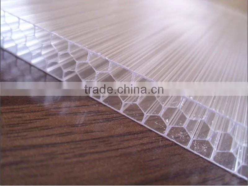 16mm polycarbonate honeycomb and pc layers sheet