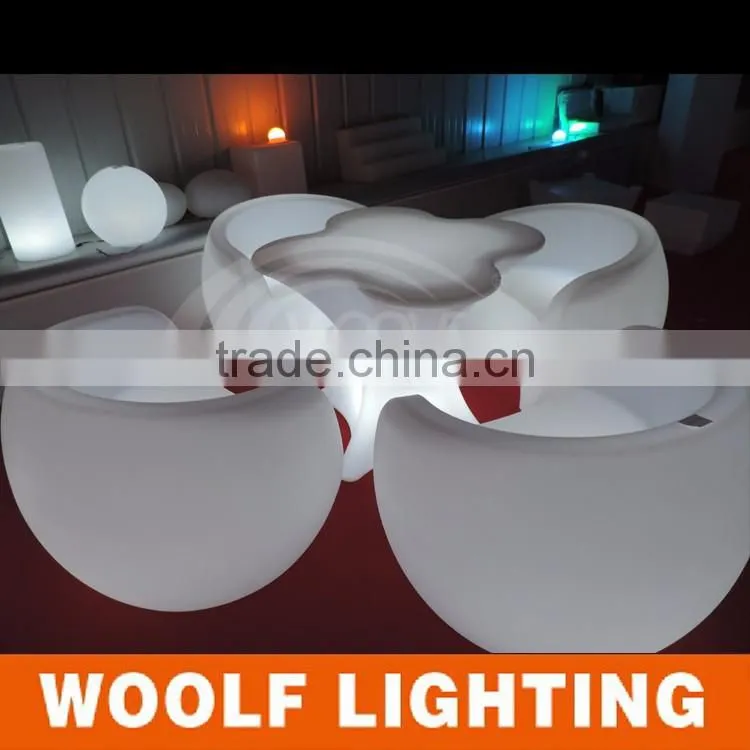Modern Hotel Nightclub Bar Illuminated LED Sofa