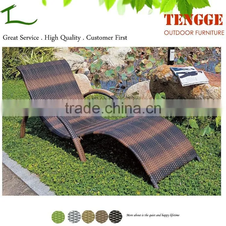 YH-8010 Outdoor rattan recreation loung and sunbed