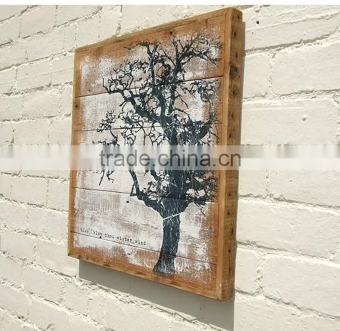 Personalized Wooden Painting MDF Sign for Bar UV printing on wood