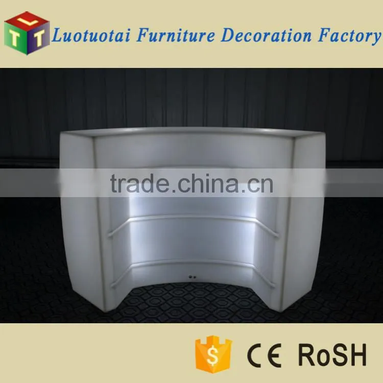 LED Remote Straight Bar Counter/ Hot Sell LED Rechargeable Bar Counter/LED Outdoor Lawn Use Bar Counter