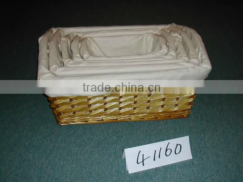 2014 Linyi durable storage wicker basket for wholesale