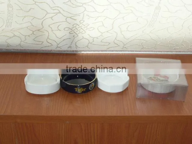 Haonai 2014 white blank ceramic ashtray for sale