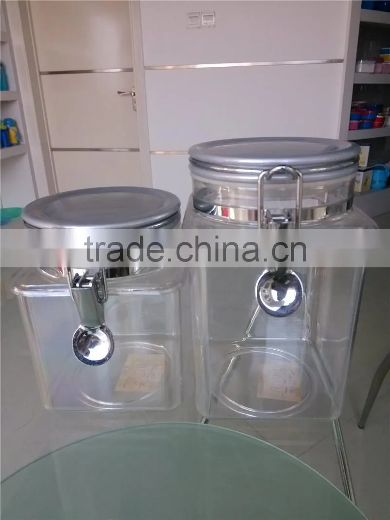 Clear Plastic Airtight Canister, Food Storage Jar , Storage Box
