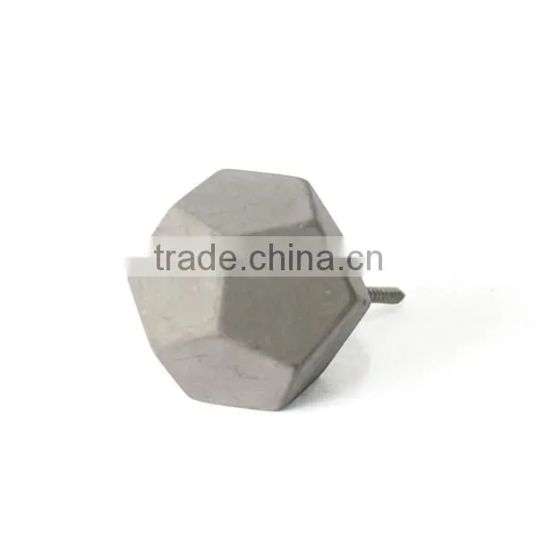 Cement or concrete knobs/hooks