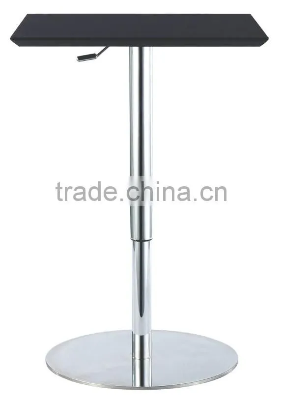 fashion modern height adjustable brushed stainless steel cocktail table LQ- BT310