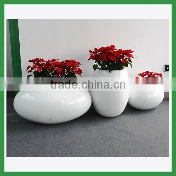FO-326 Modern Style Fiberglass Planter Set
