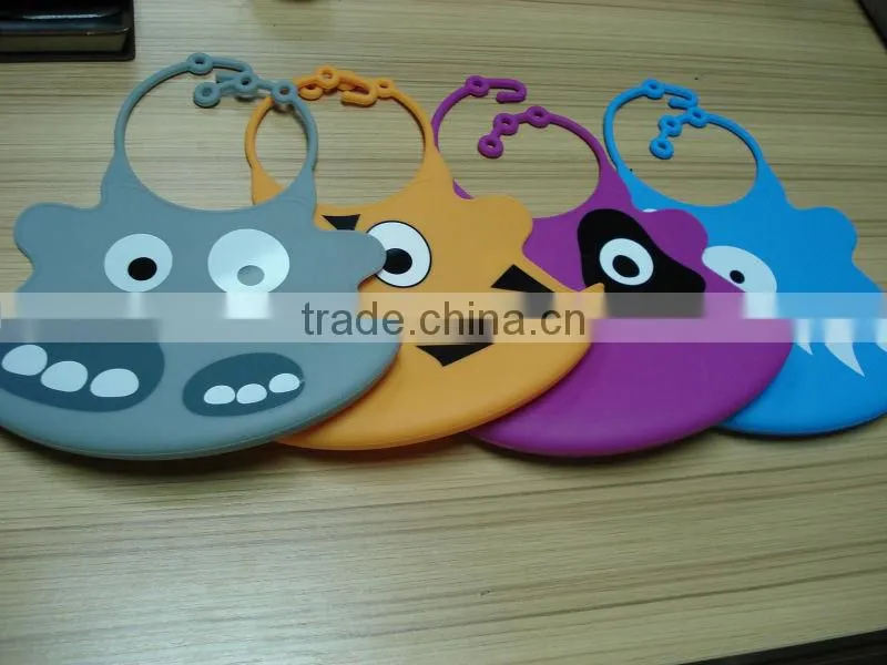 Food Grade Various Animal Design Silicone Baby Bib
