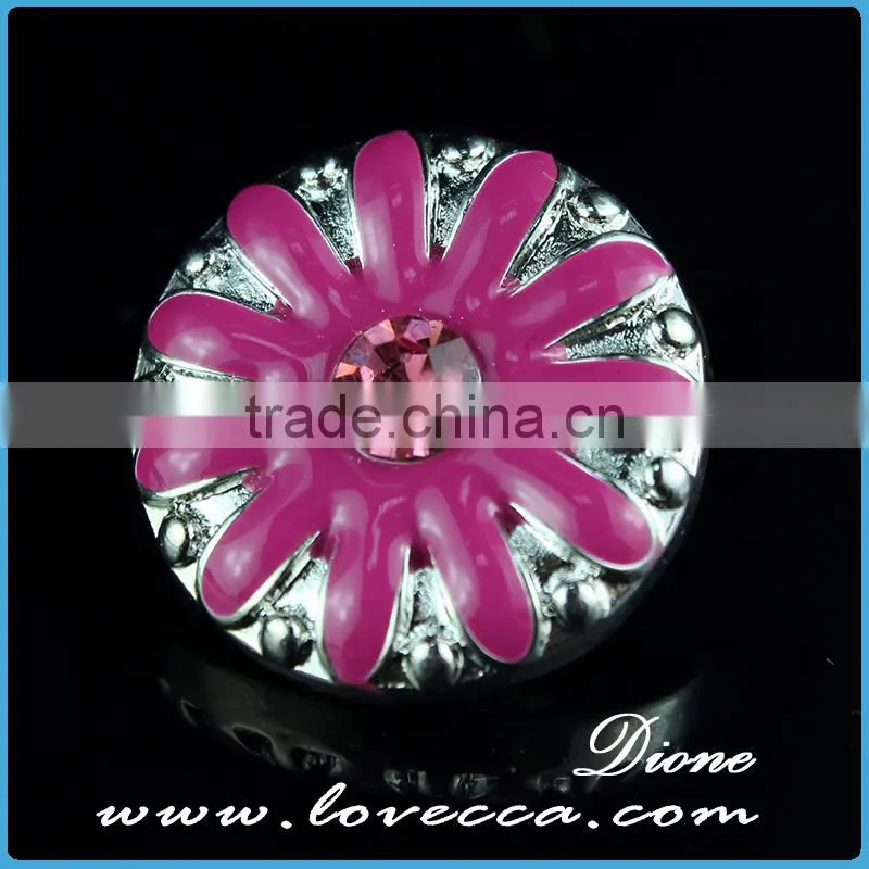 Colorful 18mm metal snap buttons DIY jewelry for rings ,bracelet and necklace