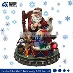 Outdoor kids statue with lanterns for Christmas decoration
