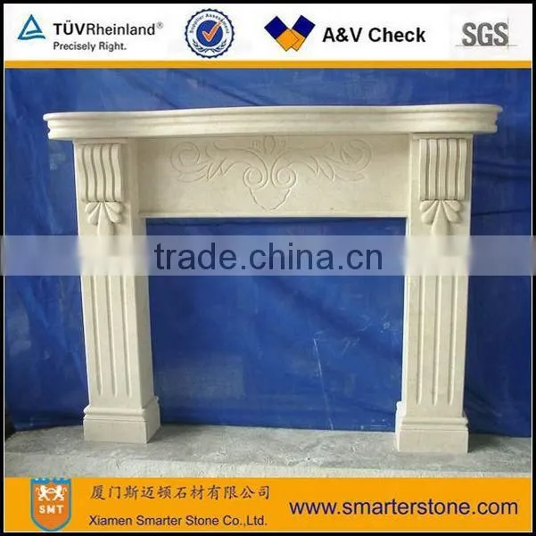 White Sandstone Fireplaces Mantel