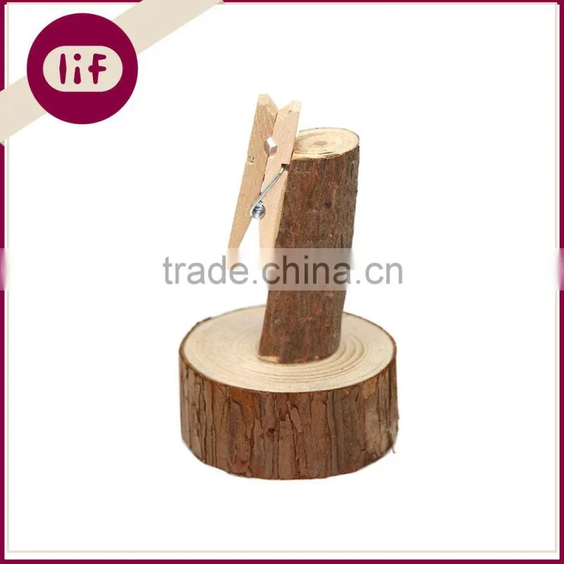 Stump Pine Card Clip, Natural Wood Card Clip, Stump Card Clip