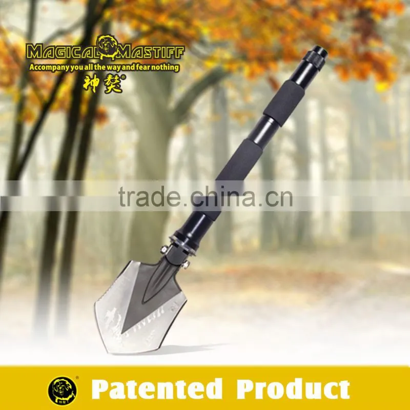 2016 10-in-1 Outdoor Emergency Shovel with Knife Hoe Hammer Fire Flint